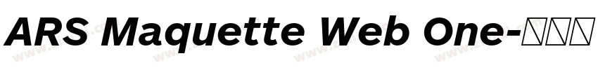 ARS Maquette Web One字体转换 ARS Maquette Web One字体转换